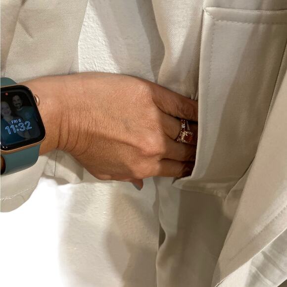 Fore Khaki Belted Lightweight Trench Coat Sz M - Picture 5 of 16